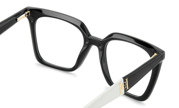 CAROLINA HERRERA HER 0376/C negro y blanco, vista posterior sin clip solar 