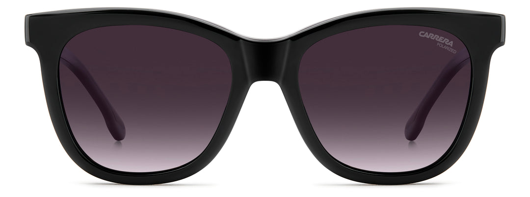 CARRERA CA 3098/C violeta y havana, vista frontal con clip colocado 