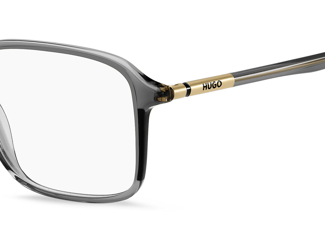 HUGO HG1350 gris, detalle del logotipo y la bisagra 