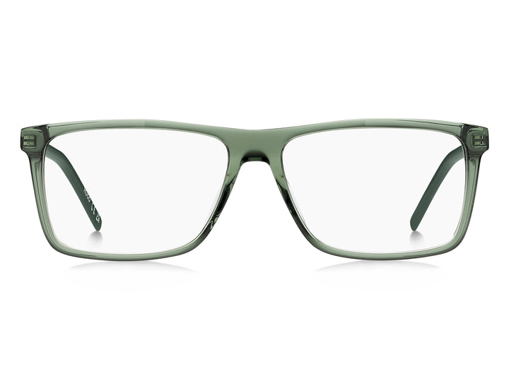 HUGO HG 1387/G verde, vista frontal con varillas abiertas 