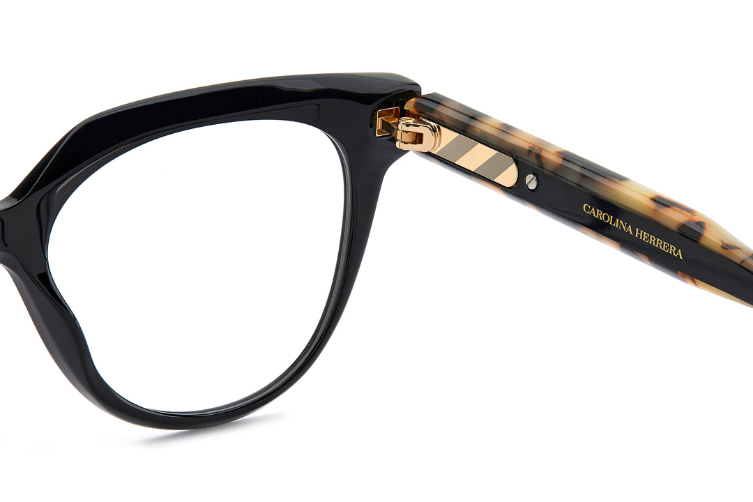 CAROLINA HERRERA HER 0224 negro y havana, detalle interior de la varilla 