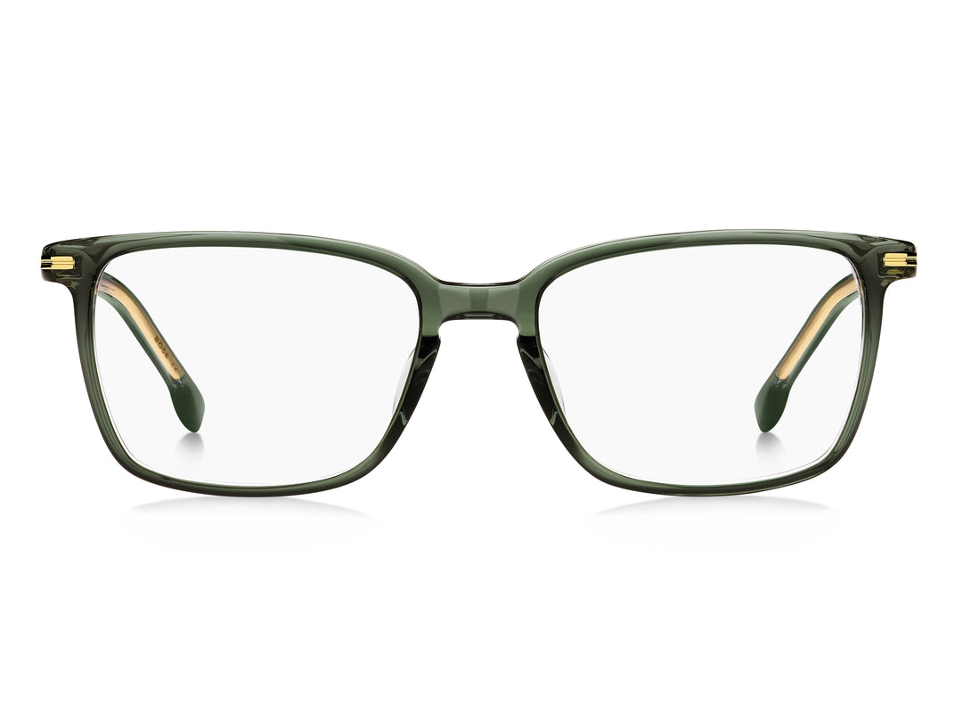 BOSS 1670/F verde y dorado, vista frontal con varillas abiertas 