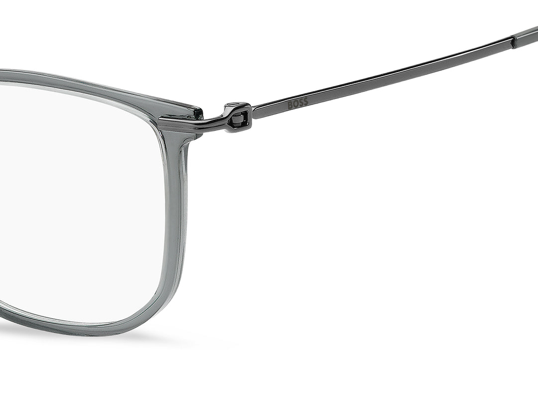BOSS 1878/F gris oscuro, detalle del logotipo y la bisagra 
