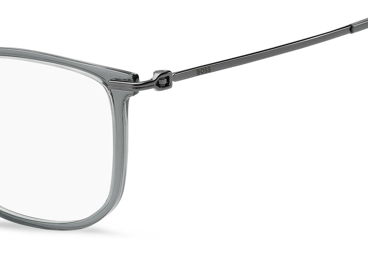 BOSS 1878/F gris oscuro, detalle del logotipo y la bisagra 