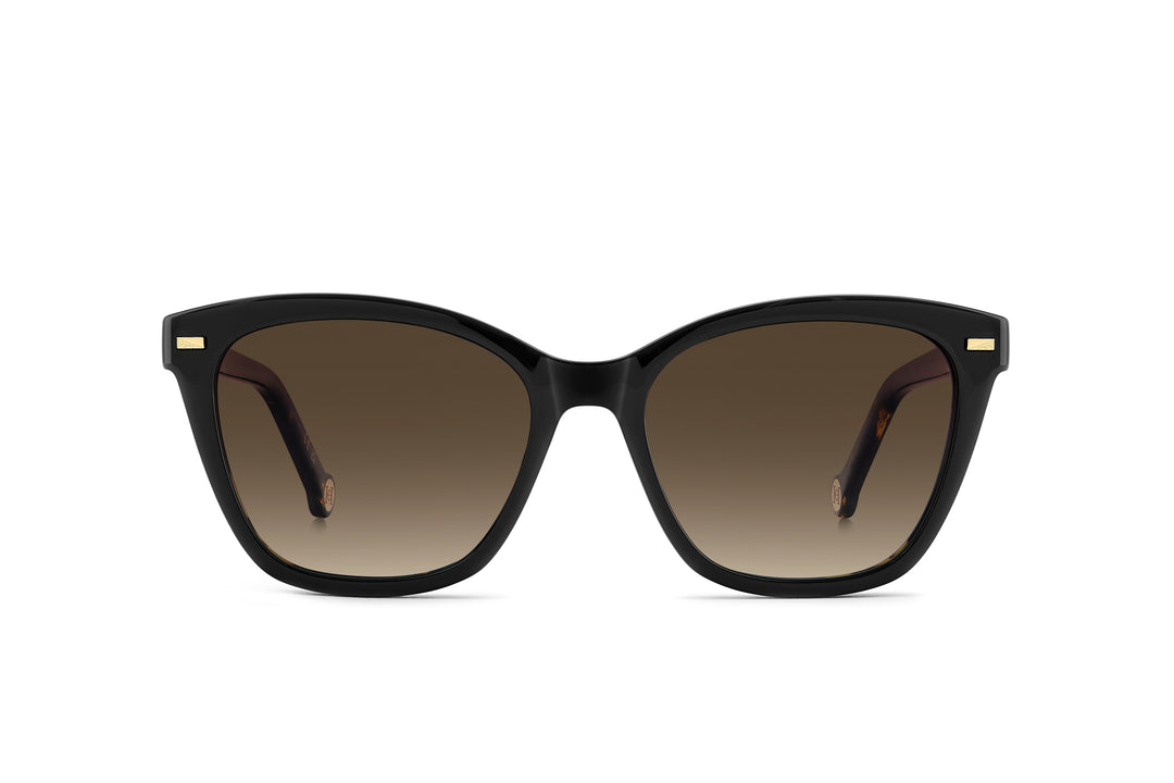 CAROLINA HERRERA HER 0334/C havana, vista frontal con clip colocado 