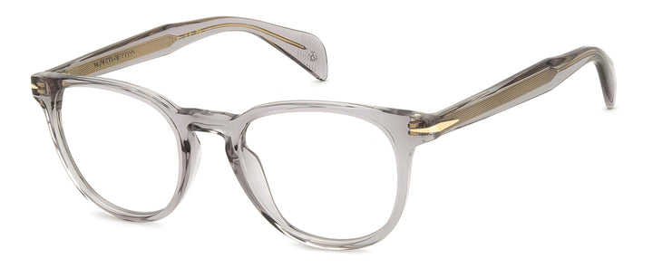 DAVID BECKHAM DB 1206 gris transparente, vista principal de tres cuartos 
