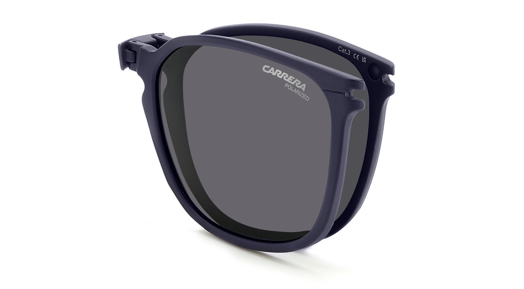 CARRERA CA 332/CS azul, detalle del clip solar plegado 