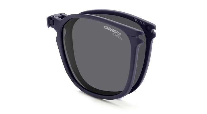 CARRERA CA 332/CS azul, detalle del clip solar plegado 