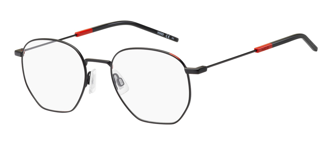 HUGO HG1121 negro mate y rojo, vista principal de tres cuartos #color_blx