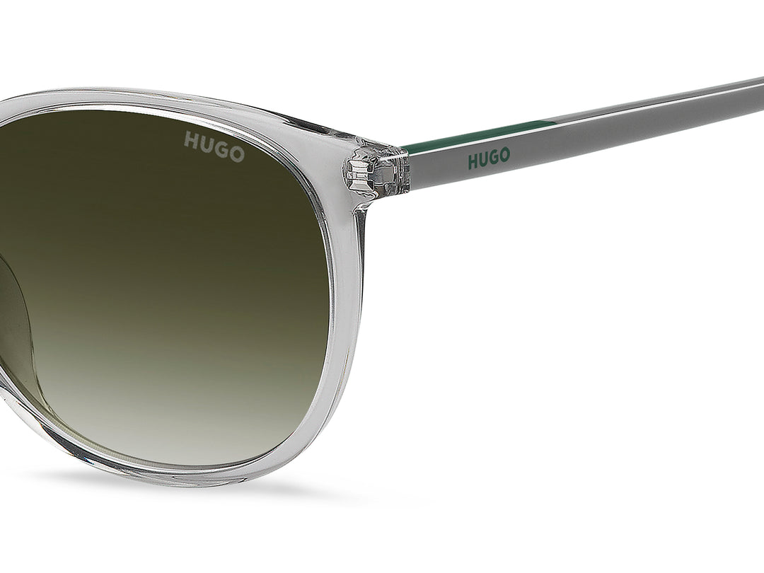 HUGO HG 1400/G/S gris, detalle del logotipo y la bisagra 