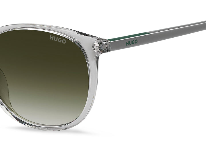HUGO HG 1400/G/S gris, detalle del logotipo y la bisagra 
