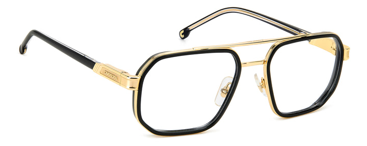 CARRERA CA1137 negro y dorado, ángulo alternativo de tres cuartos 