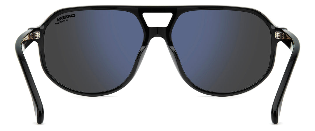 CARRERA 375/S negro, vista posterior con varillas abiertas 
