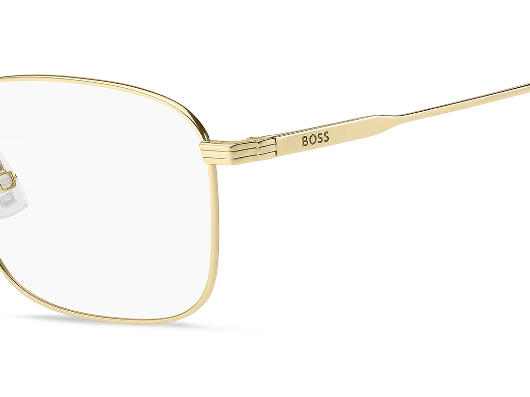 BOSS 1798/F dorado, detalle del logotipo y la bisagra 