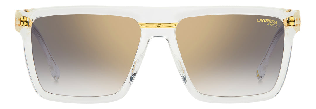 CARRERA CA VICTORY C 03/S transparente y dorado, vista frontal con varillas abiertas 