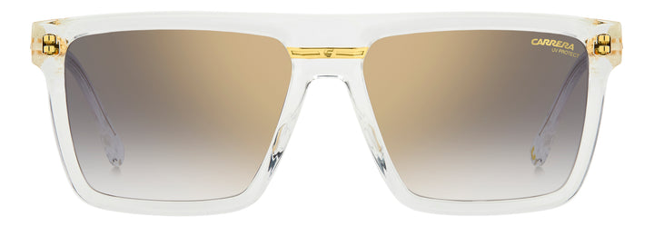 CARRERA CA VICTORY C 03/S transparente y dorado, vista frontal con varillas abiertas 