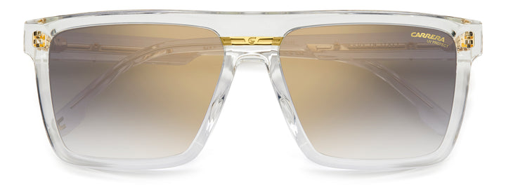 CARRERA CA VICTORY C 03/S transparente y dorado, vista frontal con varillas plegadas 