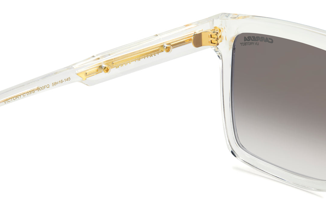 CARRERA CA VICTORY C 03/S transparente y dorado, detalle interior de la varilla 