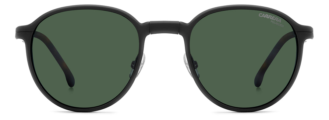 CARRERA CA 368/C rutenio oscuro mate y havana, vista frontal con clip colocado 