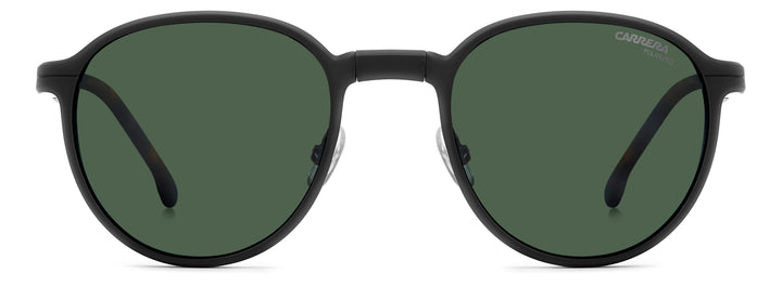 CARRERA CA 368/C rutenio oscuro mate y havana, vista frontal con clip colocado 