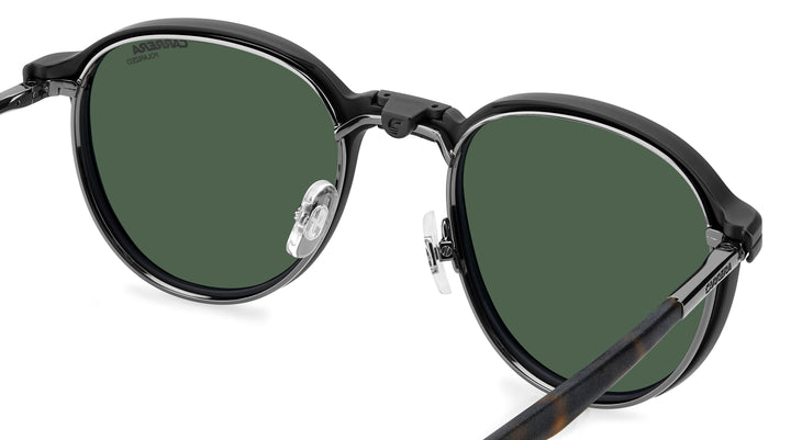 CARRERA CA 368/C rutenio oscuro mate y havana, vista interior en ángulo con clip colocado 