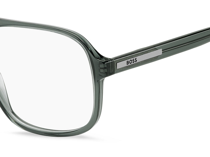 BOSS 1899 verde, detalle del logotipo y la bisagra 