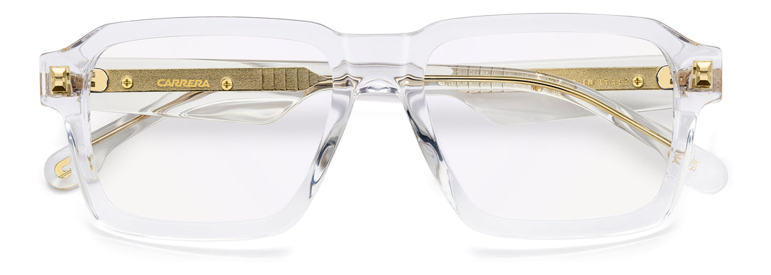 CARRERA VICTORY C 24 transparente y dorado, vista frontal con varillas plegadas 