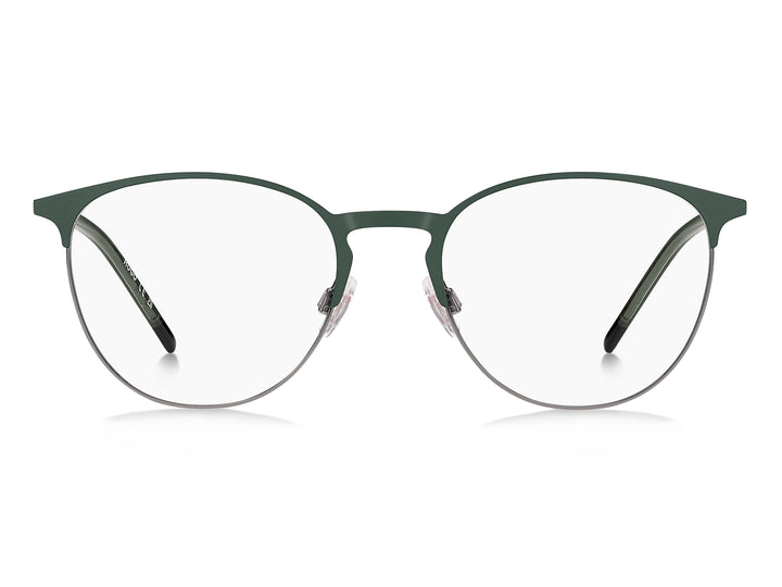 HUGO HG 1408 verde mate, vista frontal con varillas abiertas 