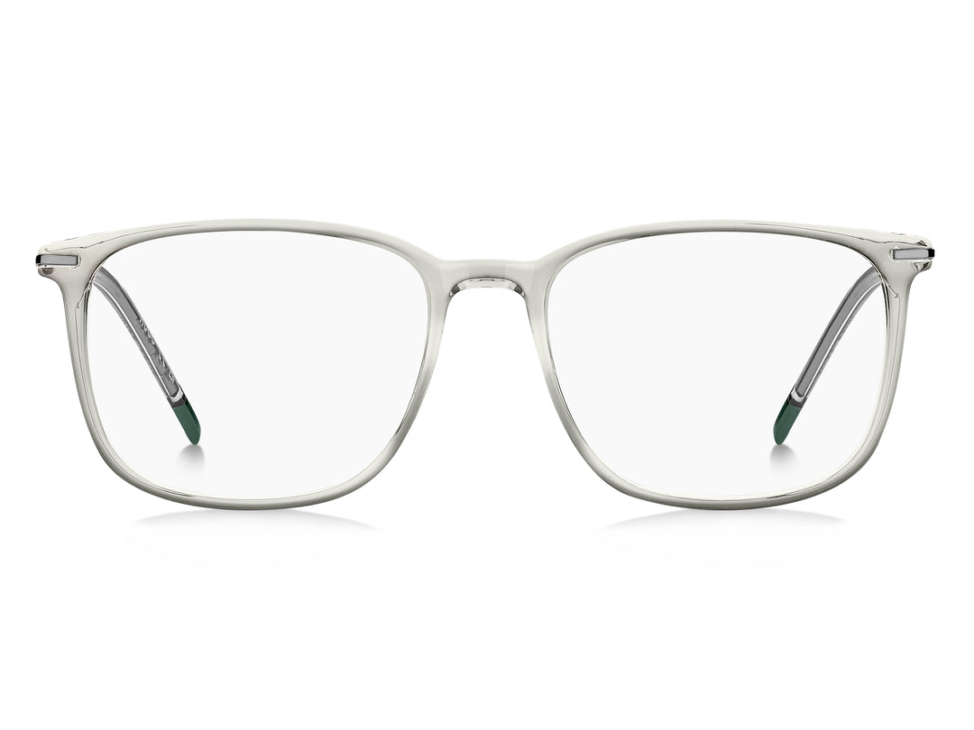 HUGO HG 1407 gris transparente, vista frontal con varillas abiertas 