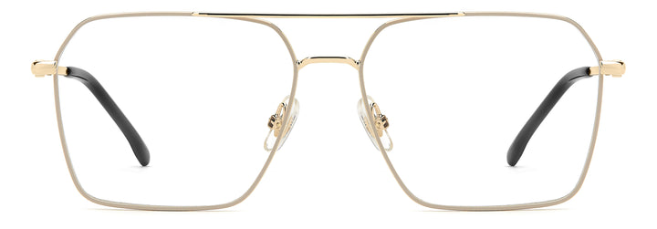 CARRERA CA 3096 dorado y beige, vista frontal con varillas abiertas 