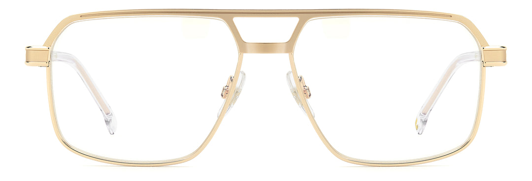 CARRERA 1145 dorado y transparente, vista frontal con varillas abiertas 