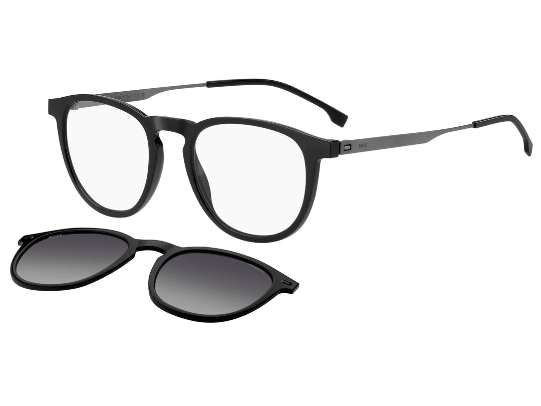 BOSS 1640/CS negro y gris, vista principal de tres cuartos con clip solar separado #color_284