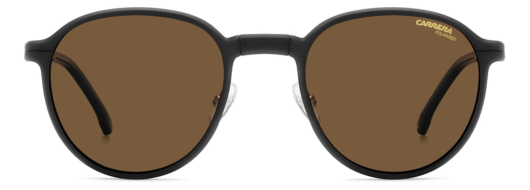 CARRERA CA 368/C dorado y negro, vista frontal con clip colocado 