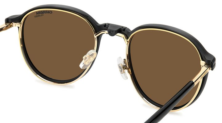 CARRERA CA 368/C dorado y negro, vista interior en ángulo con clip colocado 