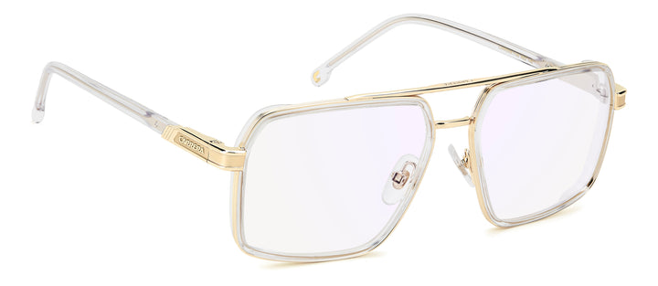 CARRERA 1146 transparente y dorado, ángulo alternativo de tres cuartos 