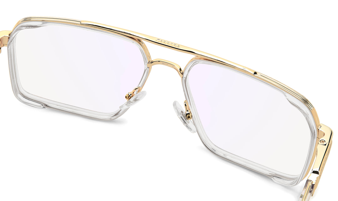 CARRERA 1146 transparente y dorado, vista frontal desde arriba 