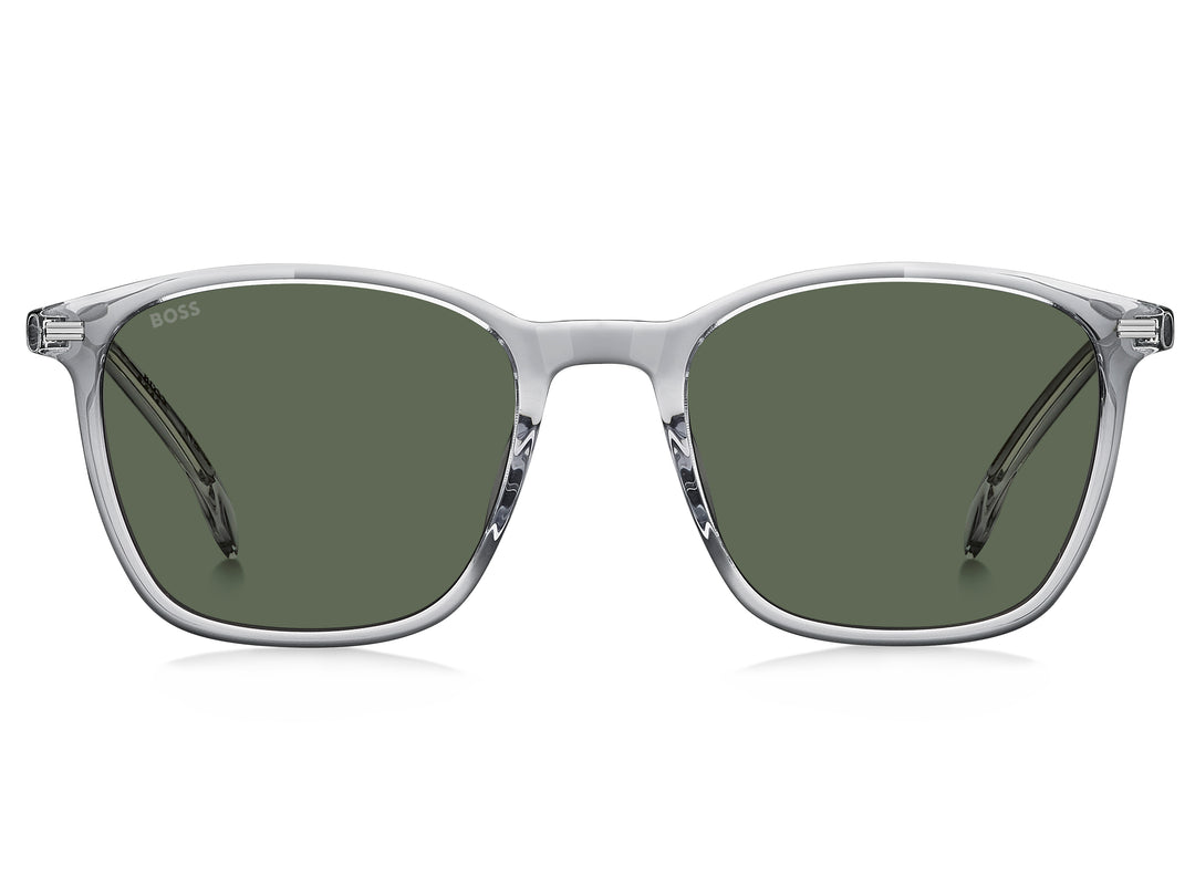 BOSS 1880/G/S gris, vista frontal con varillas abiertas 
