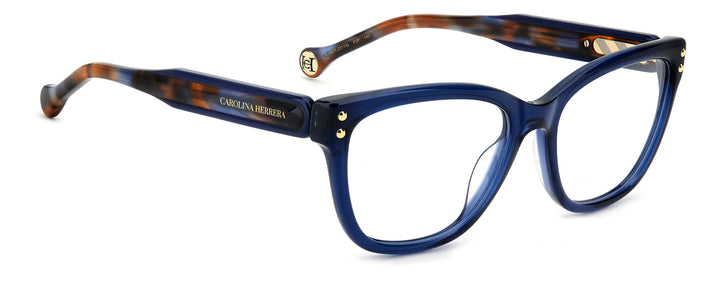 CAROLINA HERRERA HE0317/G azul, ángulo alternativo de tres cuartos 