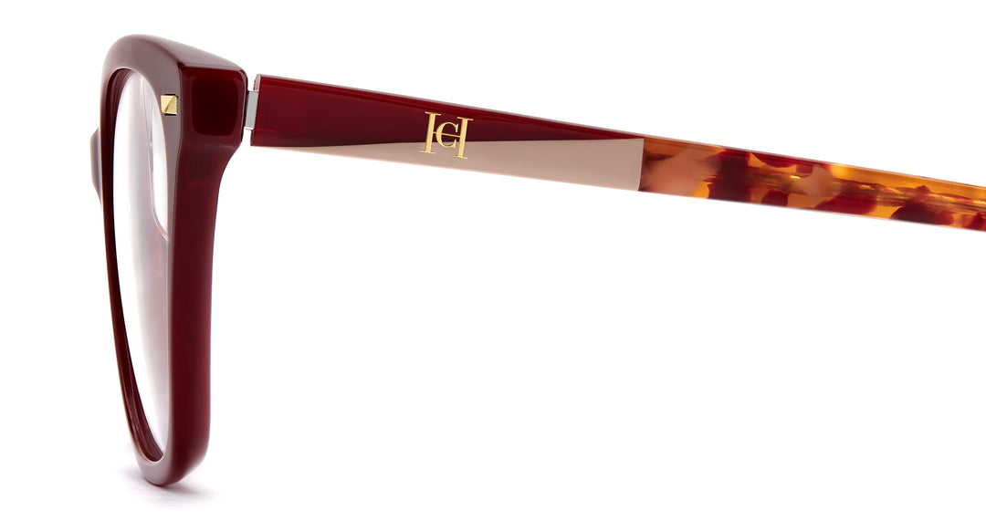 CAROLINA HERRERA HER 0334/C burdeos, vista lateral 