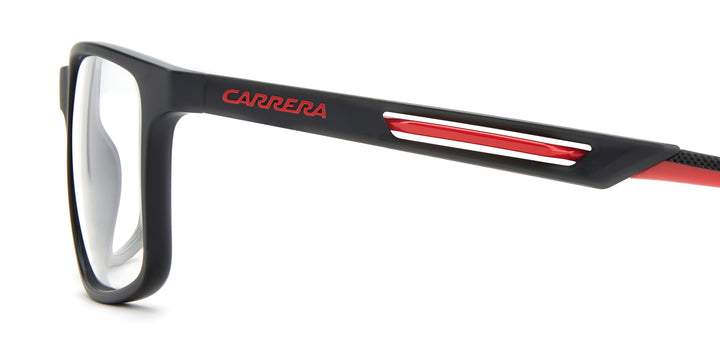 CARRERA CA 8933/C negro mate y rojo, vista lateral 