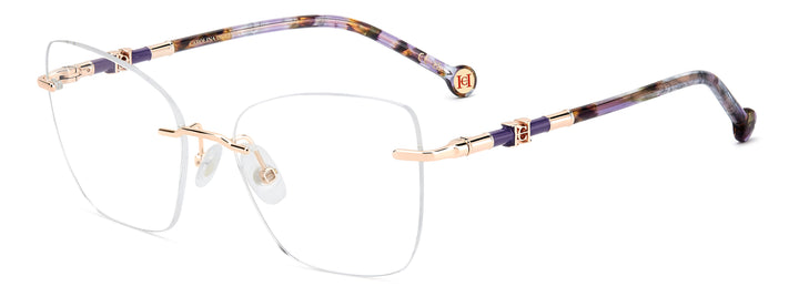 CAROLINA HERRERA HER 0355 dorado cobrizo, vista principal de tres cuartos 