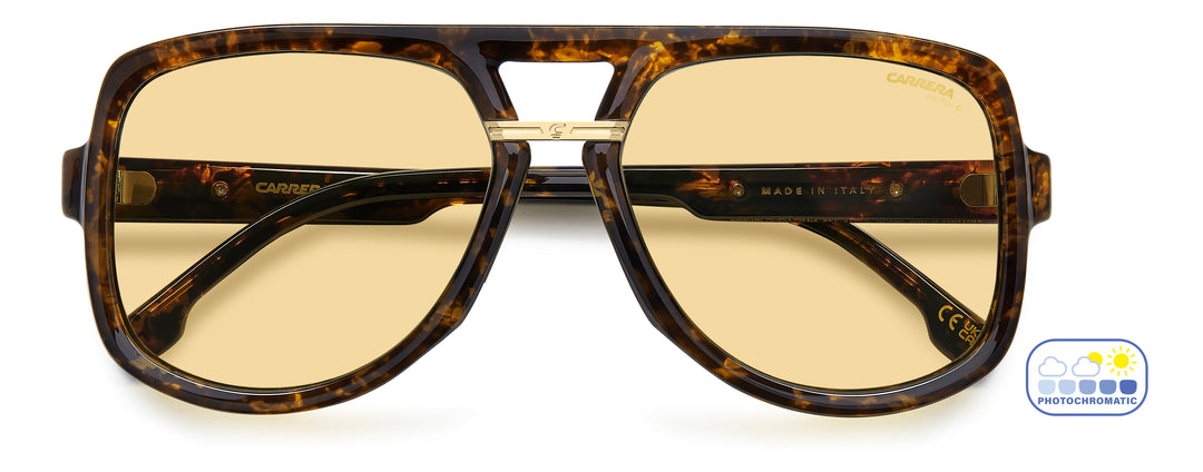 CARRERA VICTORY C 10/S havana, vista frontal con varillas plegadas 