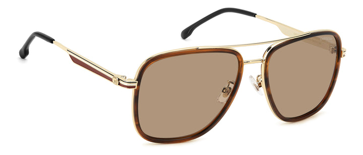 CARRERA 3089/S marrón veteado, ángulo alternativo de tres cuartos 