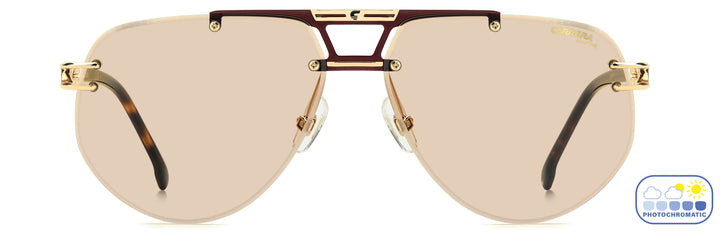 CARRERA 1087/S dorado y havana, vista frontal con varillas abiertas 
