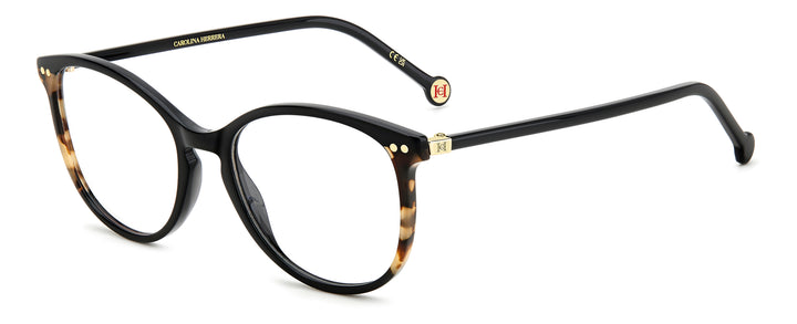 CAROLINA HERRERA HE0247 negro y havana, vista principal de tres cuartos 