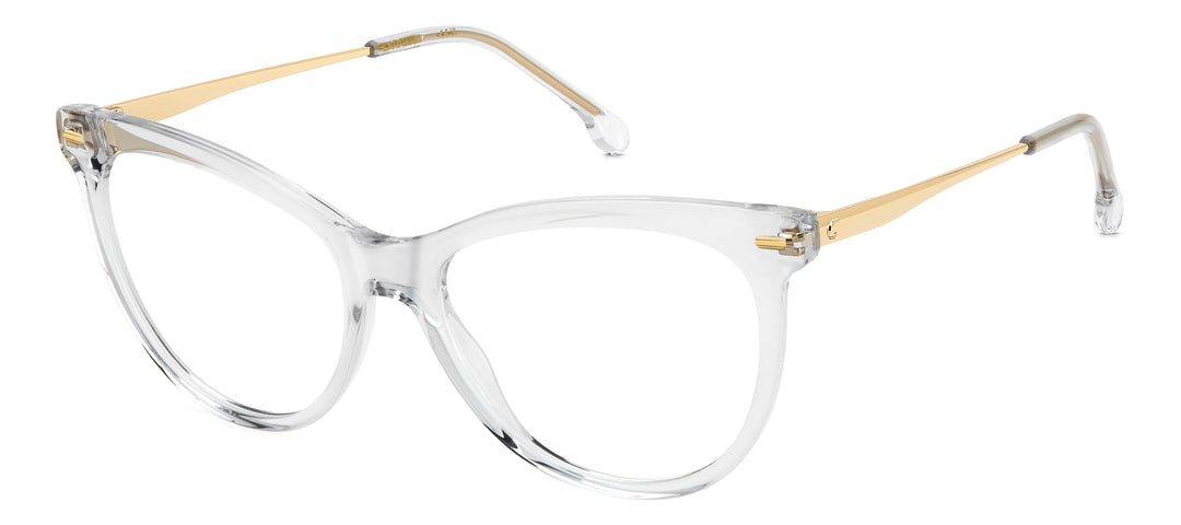 CARRERA 3078 transparente y dorado, vista principal de tres cuartos 