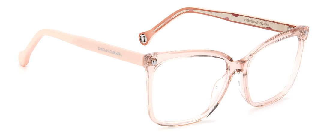 CAROLINA HERRERA HE0012 rosa nude, ángulo alternativo de tres cuartos 