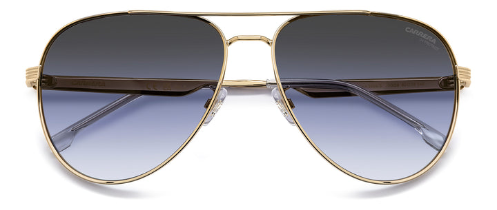 CARRERA 3088/S dorado, vista frontal con varillas plegadas 
