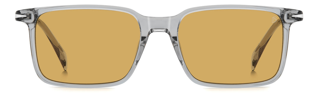 DAVID BECKHAM DB 1220/S gris, vista frontal con varillas abiertas 