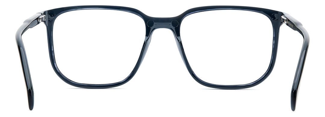 DAVID BECKHAM DB 1210/C negro y azul veteado, vista posterior con varillas abiertas sin clip 